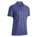 Callaway Mens Stitched Chev Geo Print Golf Polo